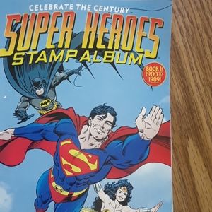🇺🇸  SUPERMAN USPS Super Heroes Stamp Album 1999 Vintage 🦸🏻